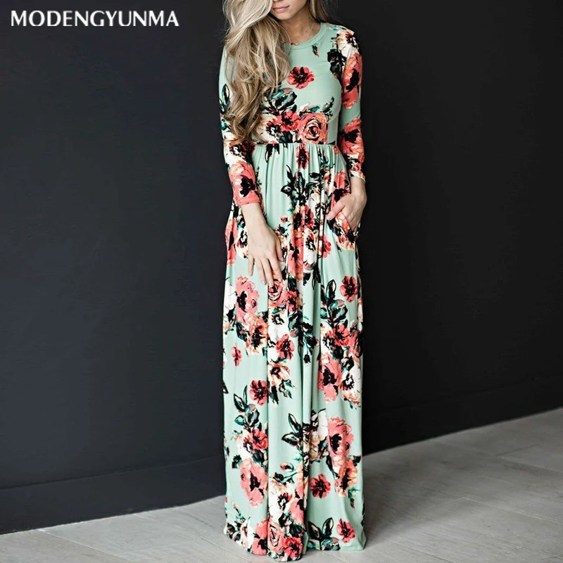 Женское летнее длинное платье с цветочным принтом размеры до XXXL | Мать и ребенок