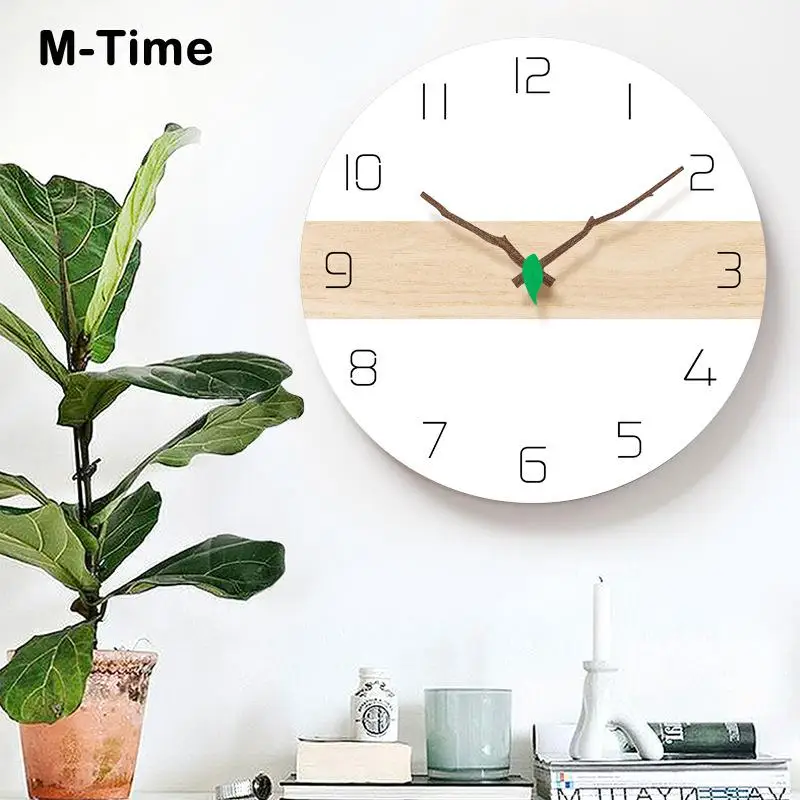 Минималистический современный дизайн настенные часы кухня искусство личность
