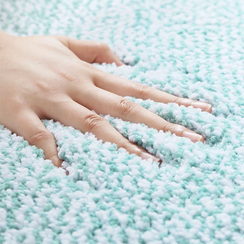 Хлопок волокно коврик для ванной супер абсорбент ковры комнаты пол туалет ванная