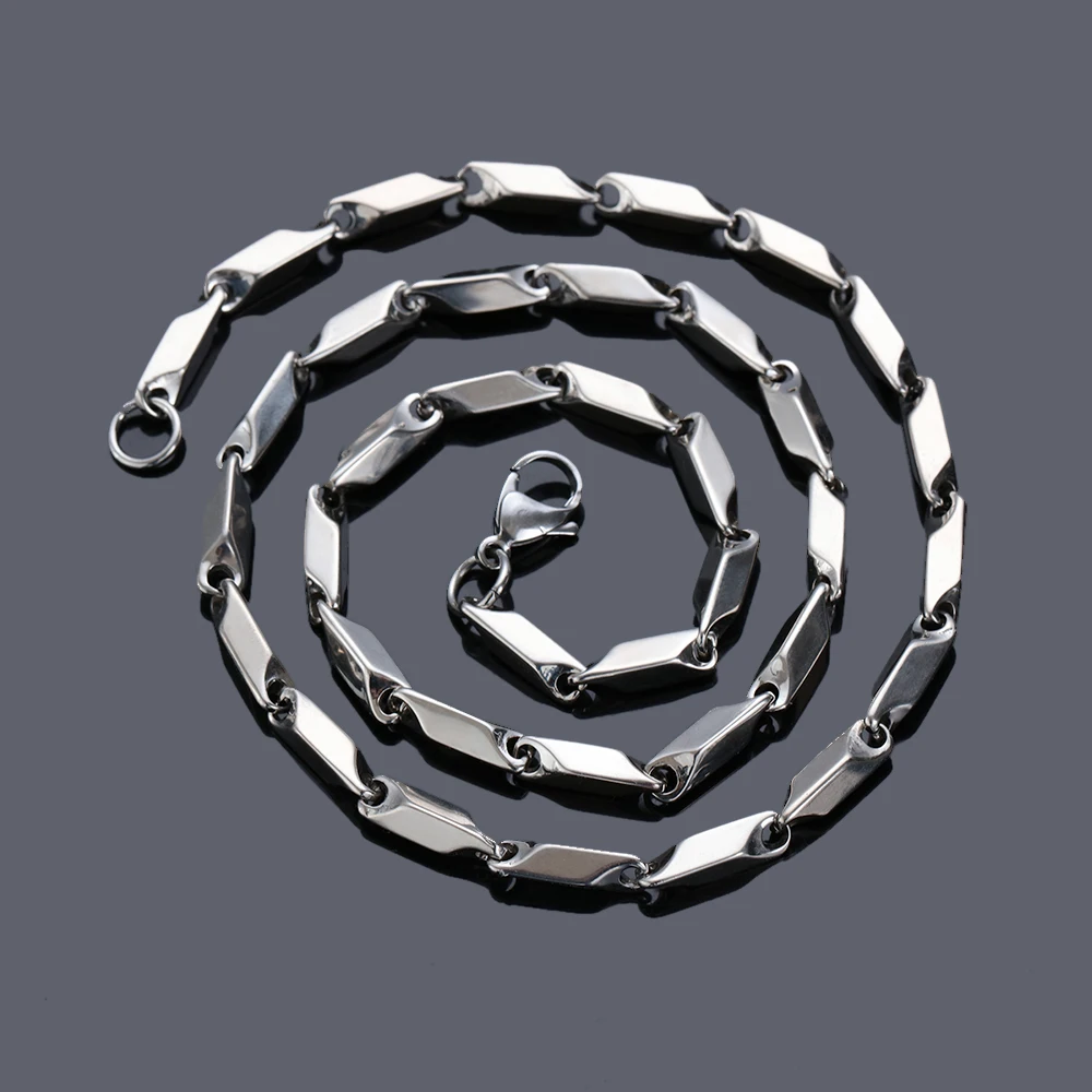 Высококлассное Модное Новое ожерелье из титановой дыни и стали цепочка