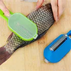 Многофункциональная щетка для рыбной чешуи, скребок для быстрого удаления чешуи, строгальный инструмент, рыболовный нож, инструмент для очистки, кухонные принадлежности для готовки