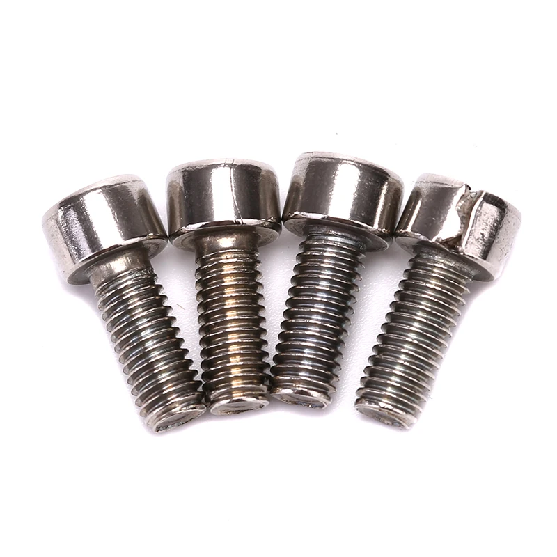 

4Pcs Silver Stainless Steel Bicycle Water Bottle Holder Screw Bike Repair Tools