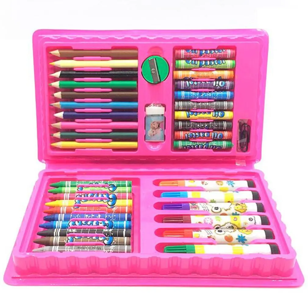 

42/86pcs Children'S Watercolor Pen Painting Set Painting Watercolor Brush Crayon Oil Pastel Children'S Day Gift Christmas Gift