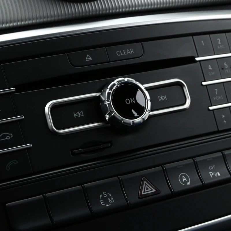 ABS центральная консоль CD кнопки рамка декоративная крышка отделка для Mercedes Benz CLA