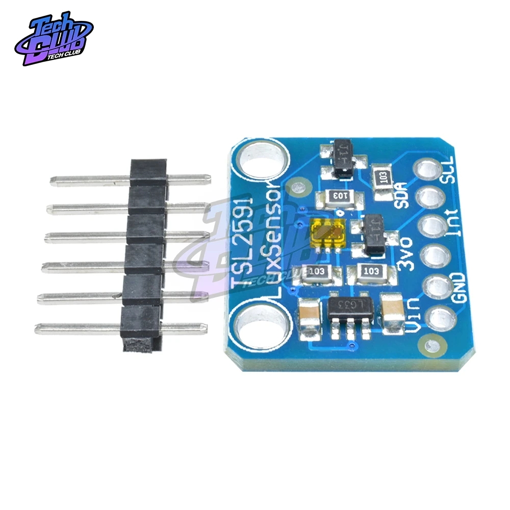 TSL2591 IIC I2C Light Sensor Breakout Module High Dynamic Range Digital Board TSL25911FN 3.3V 5V Diy Electronic | Инструменты