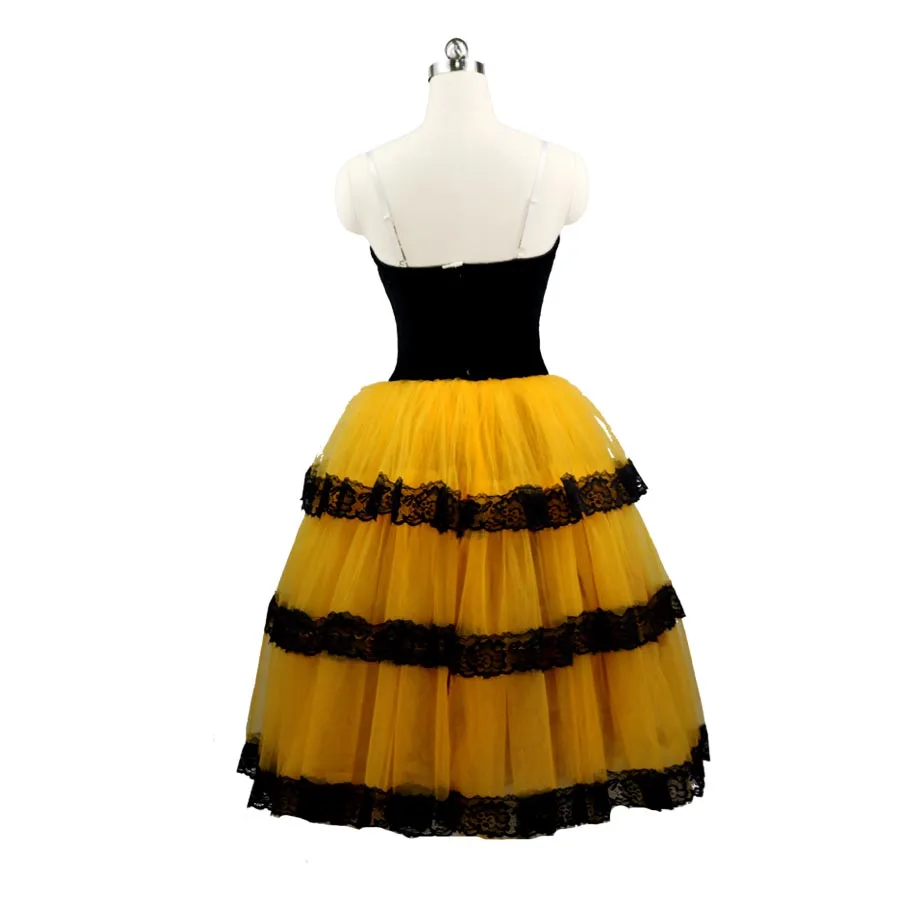 Высококачественная одежда для балета и танцев девочек синее длинное