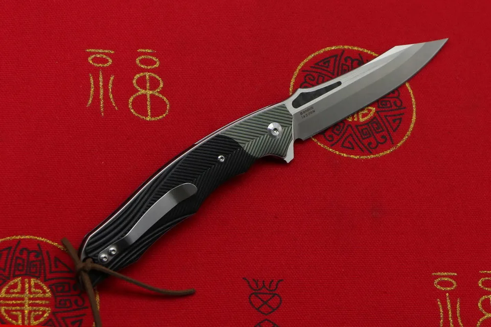 LOVOCOO стиль складной нож для кемпинга 14C28N стальное лезвие G10 Ручка наружные тактические ножи EDC ручные инструменты для выживания
