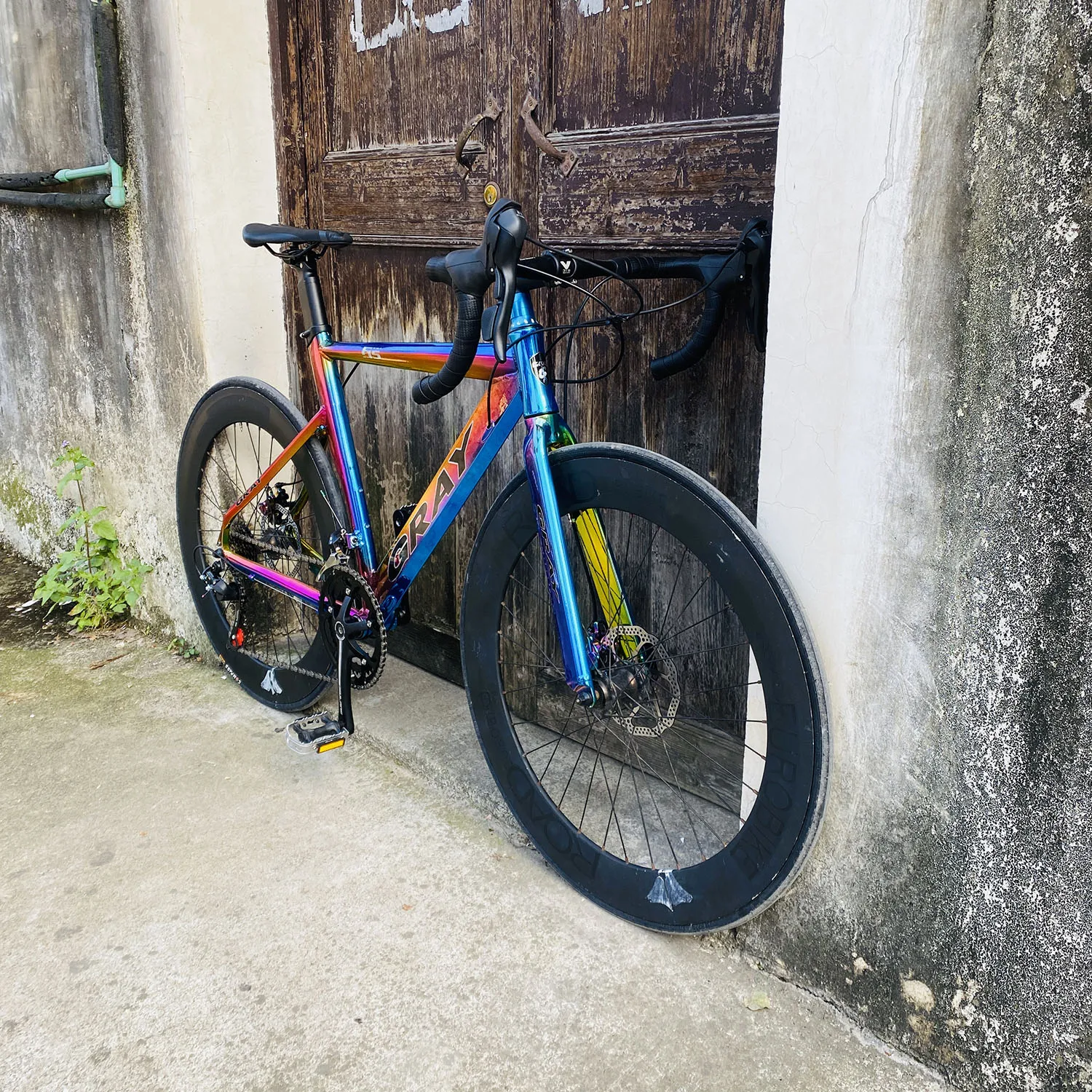 Дорожный велосипед 16 скоростей с колесами из магниевого сплава 70 мм колесные