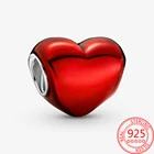 Шарм-подвеска из серебра 925 пробы с красной эмалью для браслета Pandora