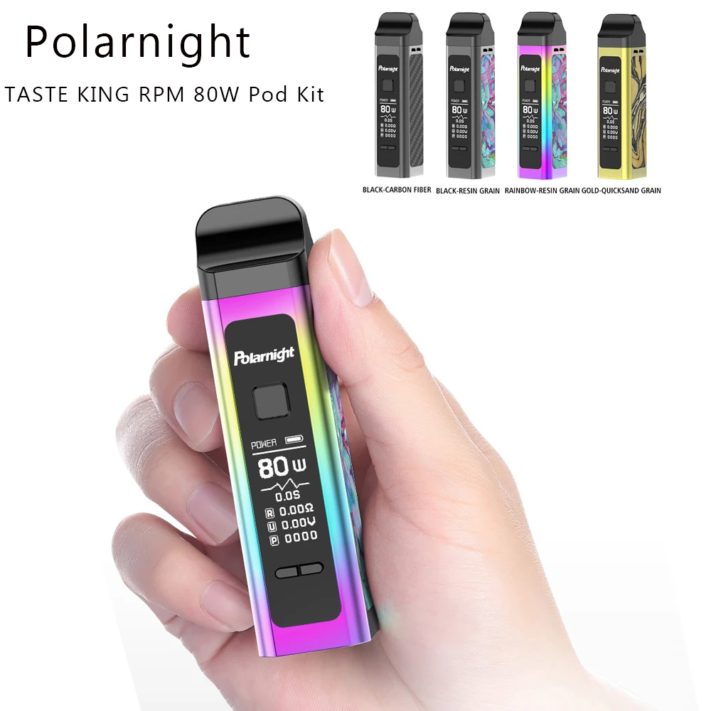 Polarnight Taste King 80 Вт Pod Vape Kit 1500 мАч батарея с 4 0 мл и сеточной катушкой 3 5 VS Vinci