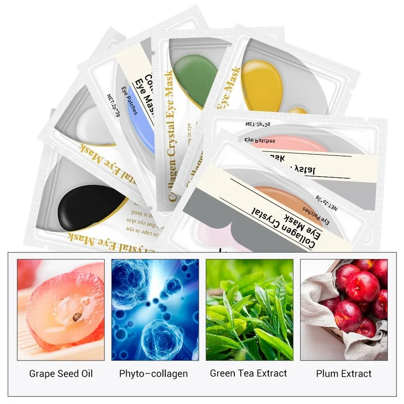 

1 Pair Gold Collagen Eye Mask Patch Is Used for Eye Care Dark Circles Removal Moisturizing Anti-aging Anti-wrinkle Skin Care