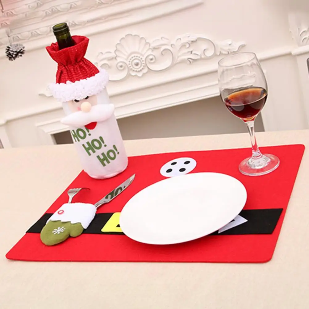 Отличный коврик многоразовый легкий для рождественской посуды чашки стола | Дом