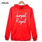 Толстовки Aikooki Loyal Royal для мужчин и женщин, свитшоты с капюшоном Loyal Royal, пуловеры в стиле унисекс, топы с капюшоном в стиле хип-хоп