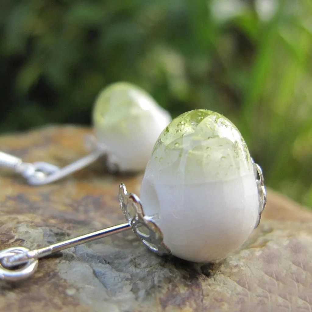 Женские винтажные серьги-подвески ручной работы красочная керамика