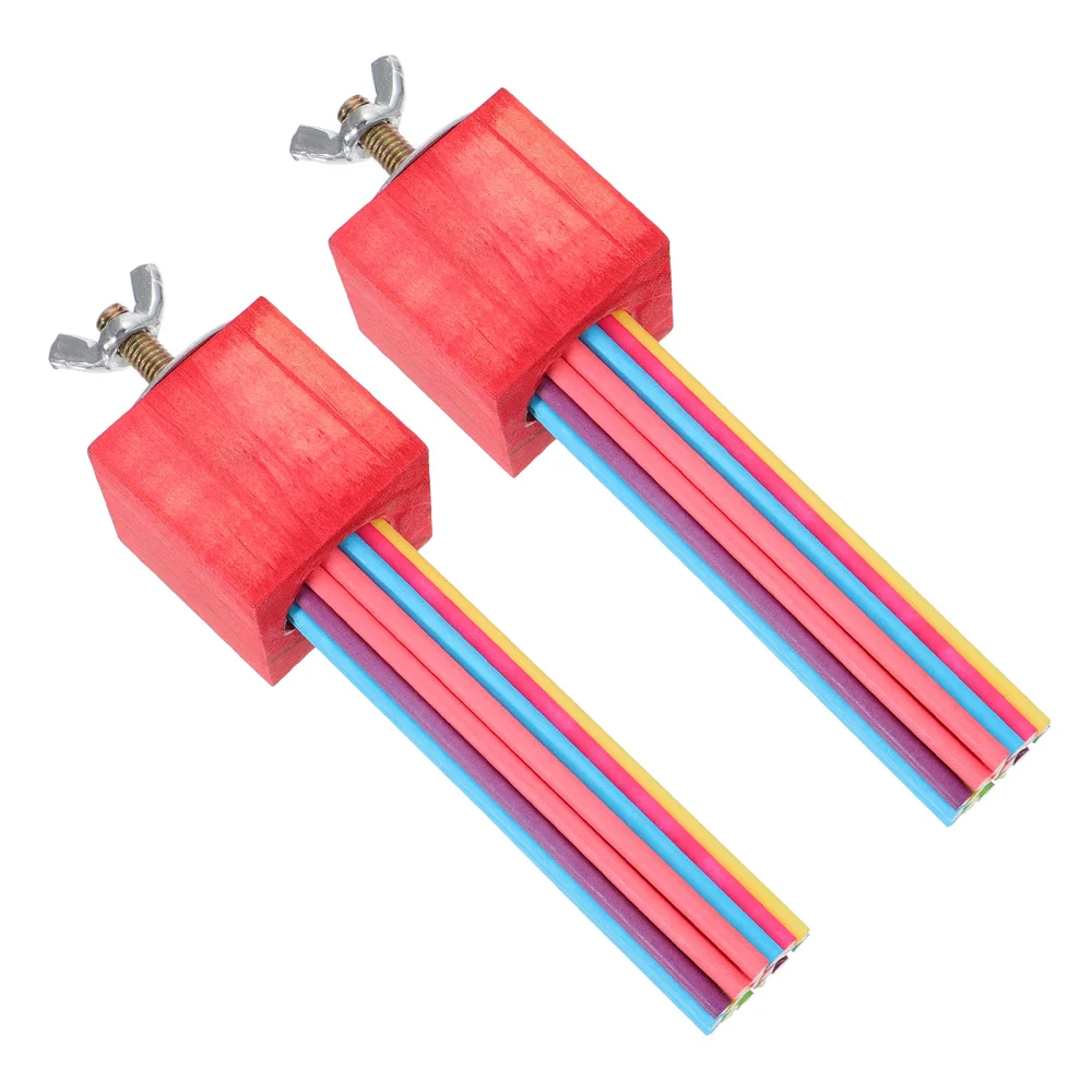 

2Pcs Pet Bird Bite Resistant Teeth Grinding Parrots Chewing Wood Block