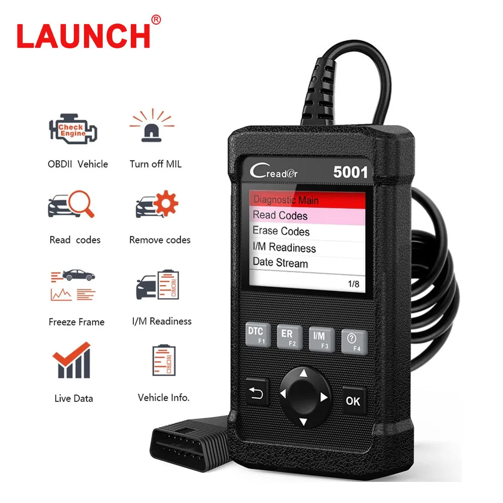 

Сканер диагностический OBD2, запуск сканера, считыватель кодов, выключение двигателя, подсветка MIL, бесплатное обновление, автомобильный диаг...