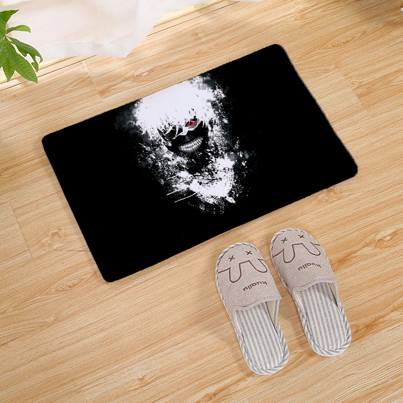 4 Коврик у двери из мультфильма «Токийский Гуль», кухонный ковер, гостиная, прихожая, вход в ванную комнату, нескользящий коврик для пола, домашний декор - Цвет: 4