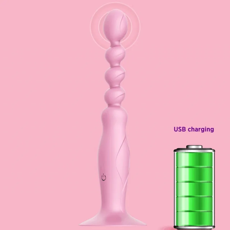 Вибратор анальные шарики простаты массаж точки G стимуляция USB зарядка