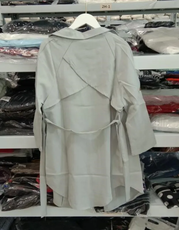 LANMREM 2020 весеннее Новое модное повседневное женское длинное пальто однотонное