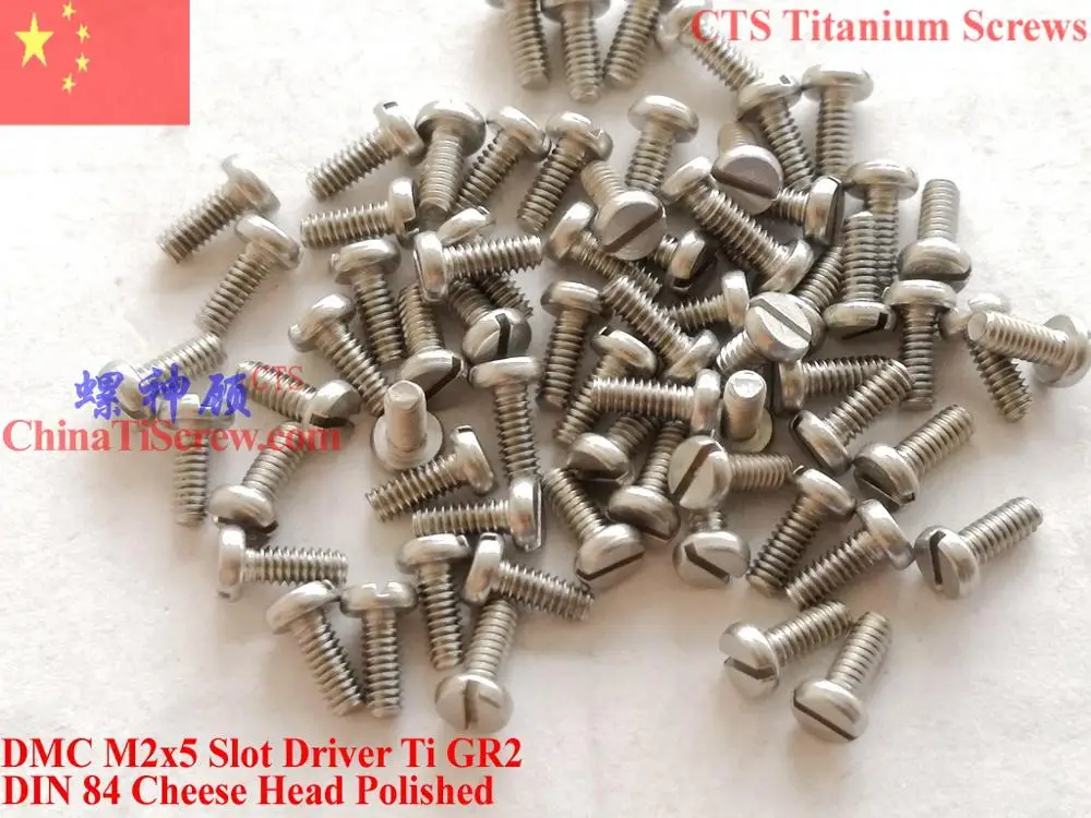DIN 84 M2 титановый винт M2x3 M2x4 M2X5 M2x6 M2x7 M2x8 M2x10 M2x12 M2x14 M2x16 M2x18 M2x20 драйвер слота для