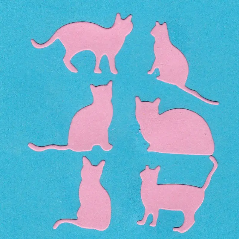 Милый костюм кошки металлический вырубной штамп трафарет для скрапбукинга