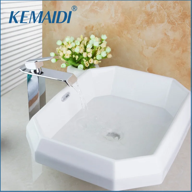 KEMAIDI ванной Умывальник Наборы W / латунь Смеситель белого керамического тазик Luxury