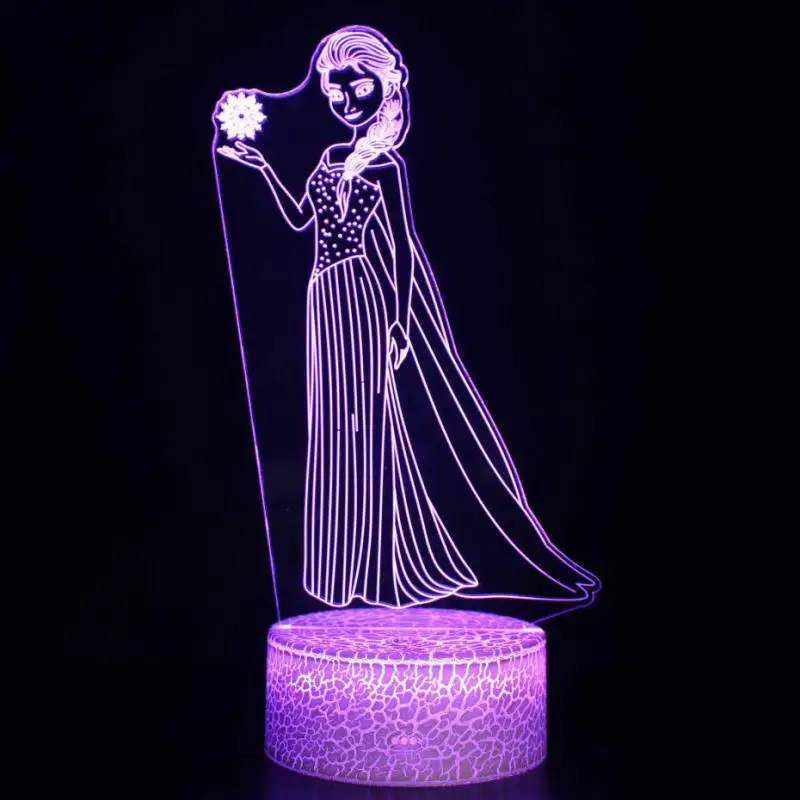 7 Colors Changeable Русалка 3D иллюзия Лампа 7 цветов Изменение Оптическая иллюзия сенсорный стол светодиодный ночник большие подарки для детей украшение дома - Испускаемый цвет: 7 Colors Changeable