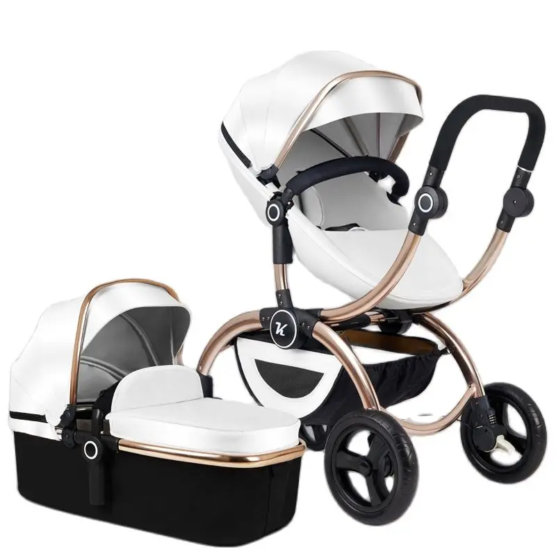 2019 4 в 1 детская коляска Двусторонняя легкая с высоким ландшафтом Европейская
