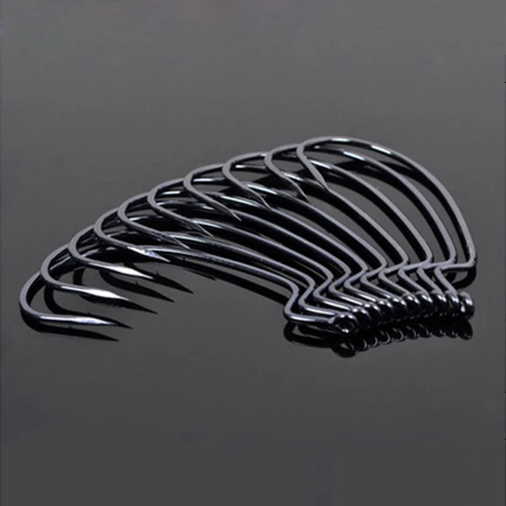 

20pcs/lot Anzuelos Pesca Jig Hook High Carbon Steel Offset Hook Karpervissen Fishhooks Lure Softjerk Hooks 6#-5/0 Fishing Tackle