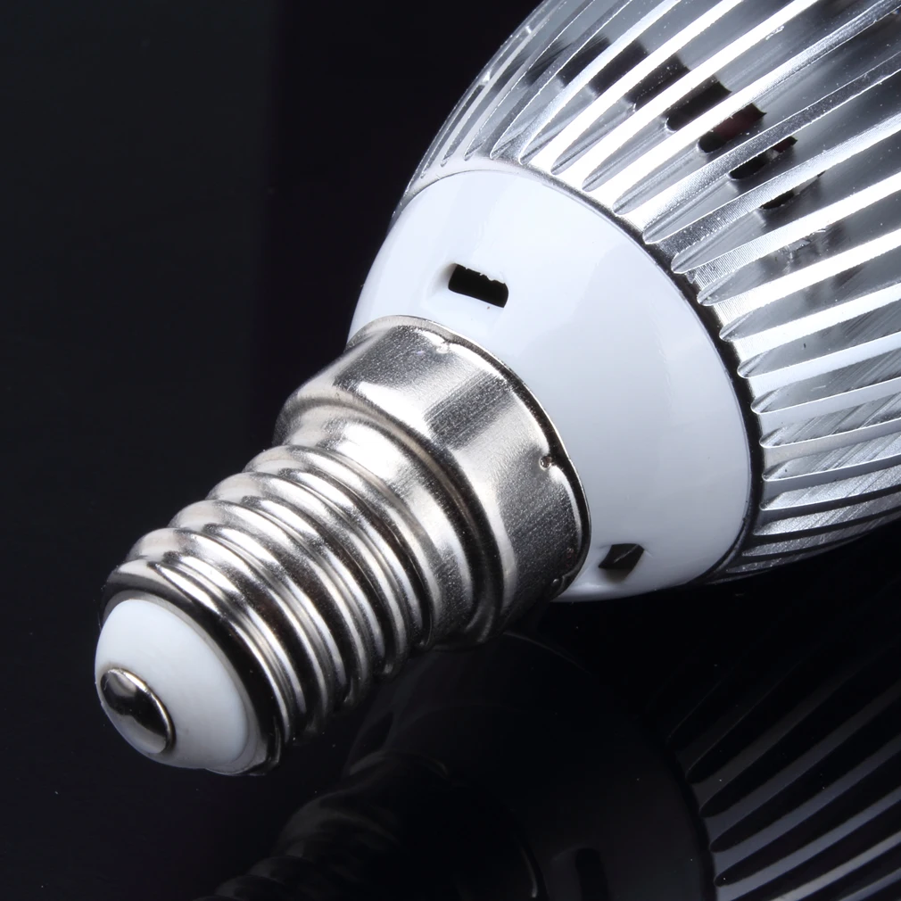 Новый E14 9W 3LED теплый белый светильник лампа с украшением в виде кристаллов