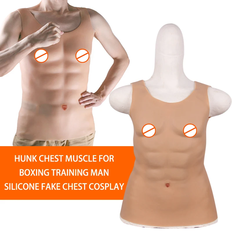 Hunk мышцы груди для бокса тренировочные Мужские Силиконовые бриллианты косплея| |