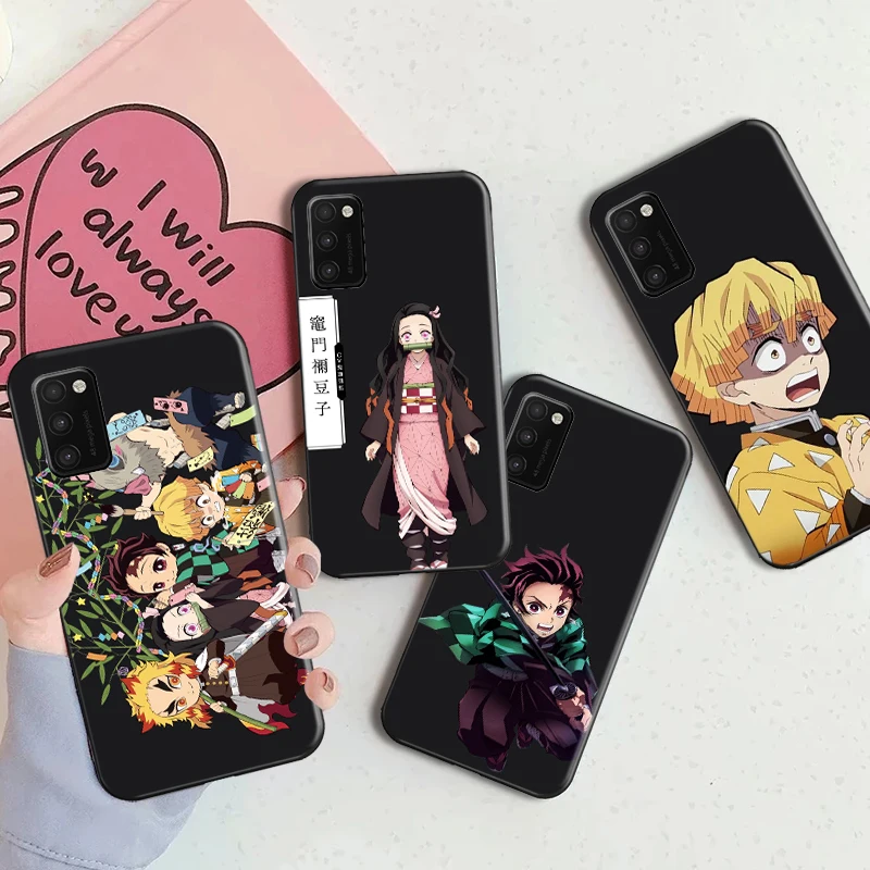 

Demon Slayer Kamado Anime Phone Case For Samsung Galaxy A41 4G Hot Tomioka Agatsuma Inosuke Tomioka GiyuuCases Back Cover