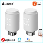 Термостат Aubess Tuya Smart ZigBee, привод радиатора, термостат, клапан радиатора, контроллер температуры с поддержкой Alexa
