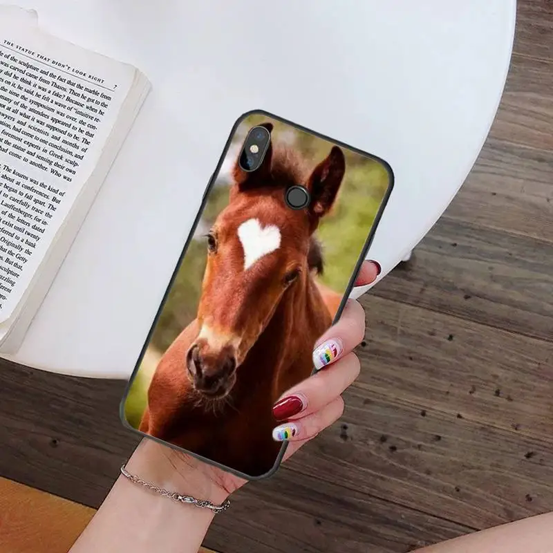

Watercolor Horse Running Phone Case For Xiaomi Redmi note 7 8 9 t k30 max3 9 s 10 pro lite