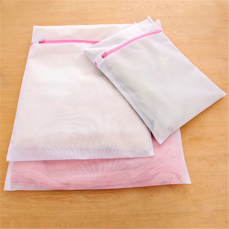 

5pcs/set Mesh Laundry Washing Bags Basket Zippered Dirty Clothes Bra Underwear Drawstring Household Cleaning Tools Accessories