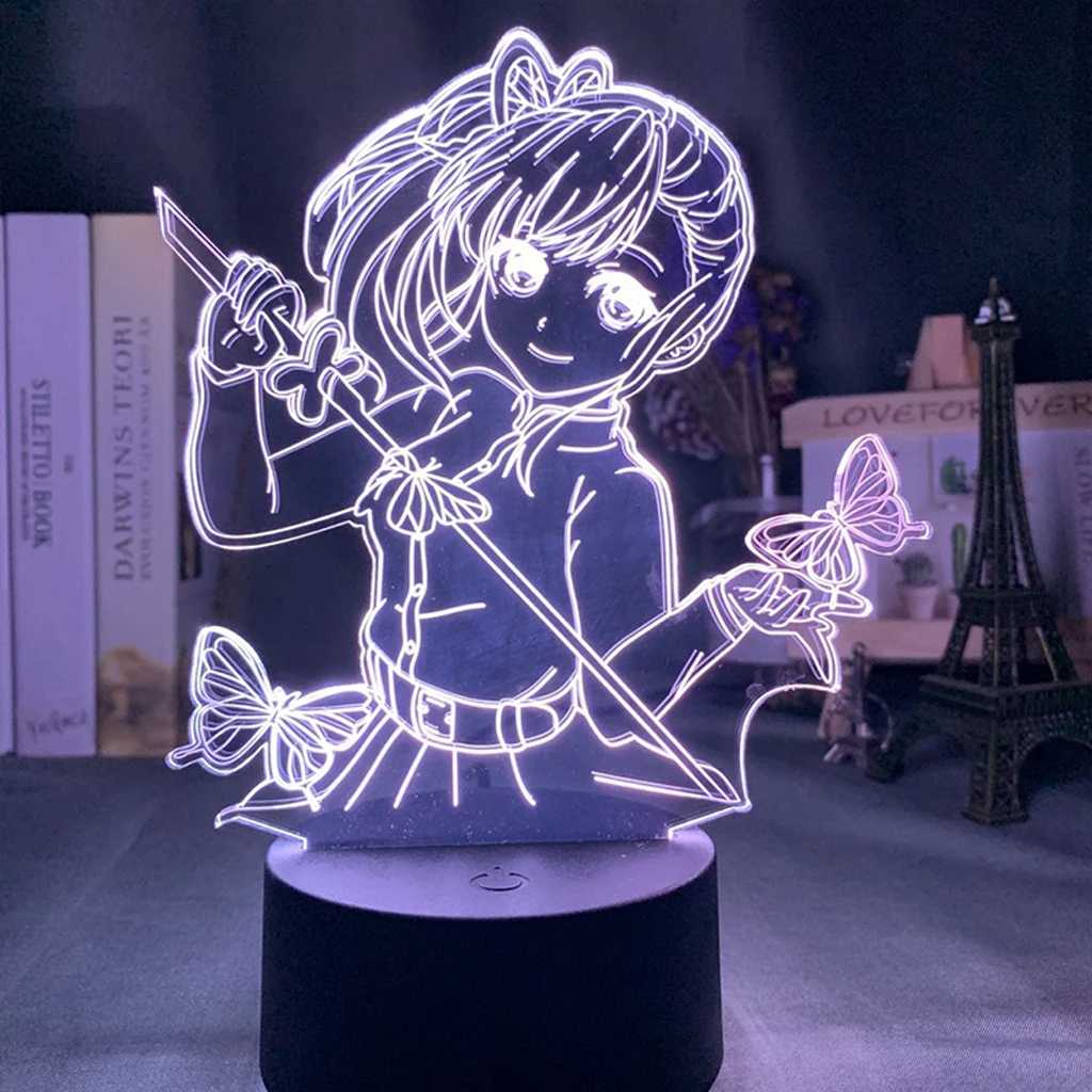 

Led Night Light Anime Demon Slayer Agatsuma Zenitsu Figure For Kids Child Bedroom Decor Cool Kimetsu No Yaiba Acrylic Lamp Gift