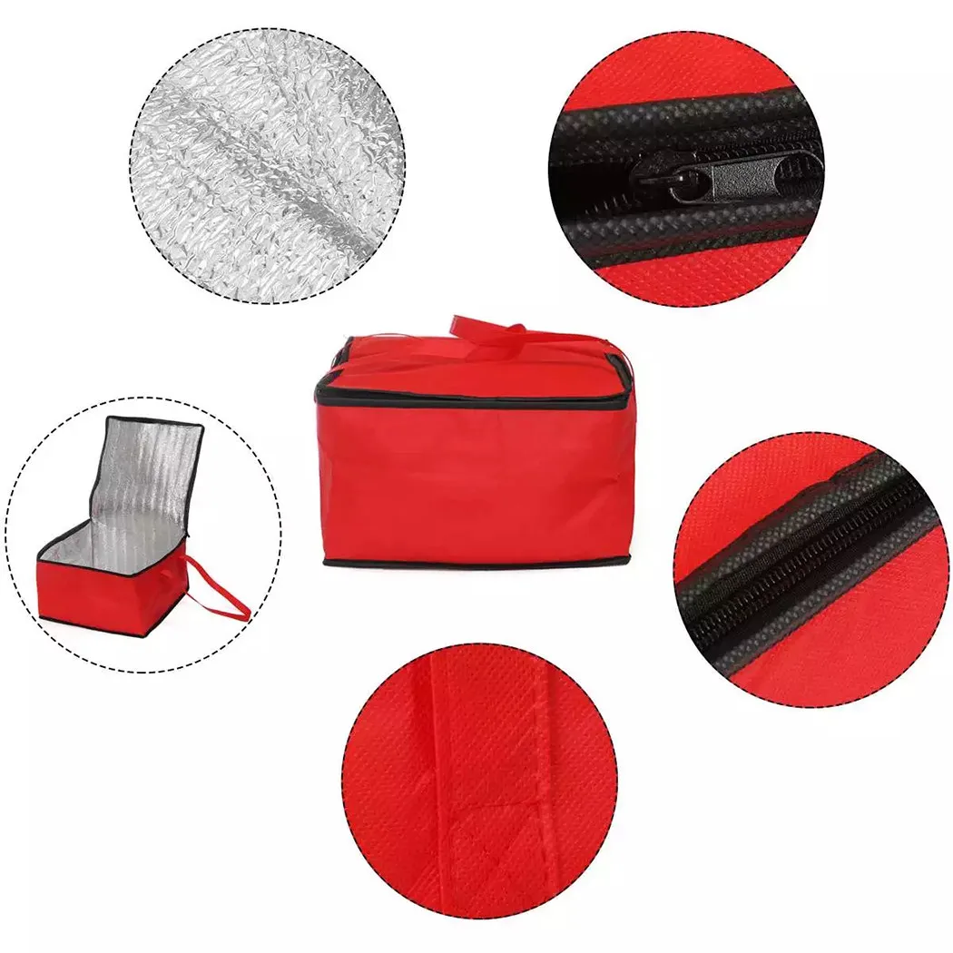 

1x Food Insulated Bag 14inch Pizza Food Delivery Bag Insulated Thermal Storage Holder Outdoor Camping