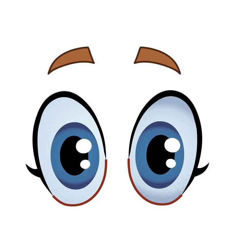 Стикер для автомобиля s Eyes Cartoon Fun автомобильный стикер из ПВХ водонепроницаемый