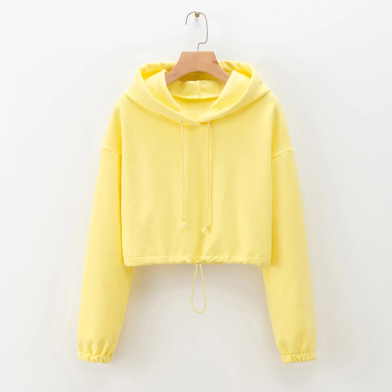 

Hooded Women Winter Autumn Coat 2021 Long Sleeve Casual Outerwear Loose Vintage Short Sweatshirts
