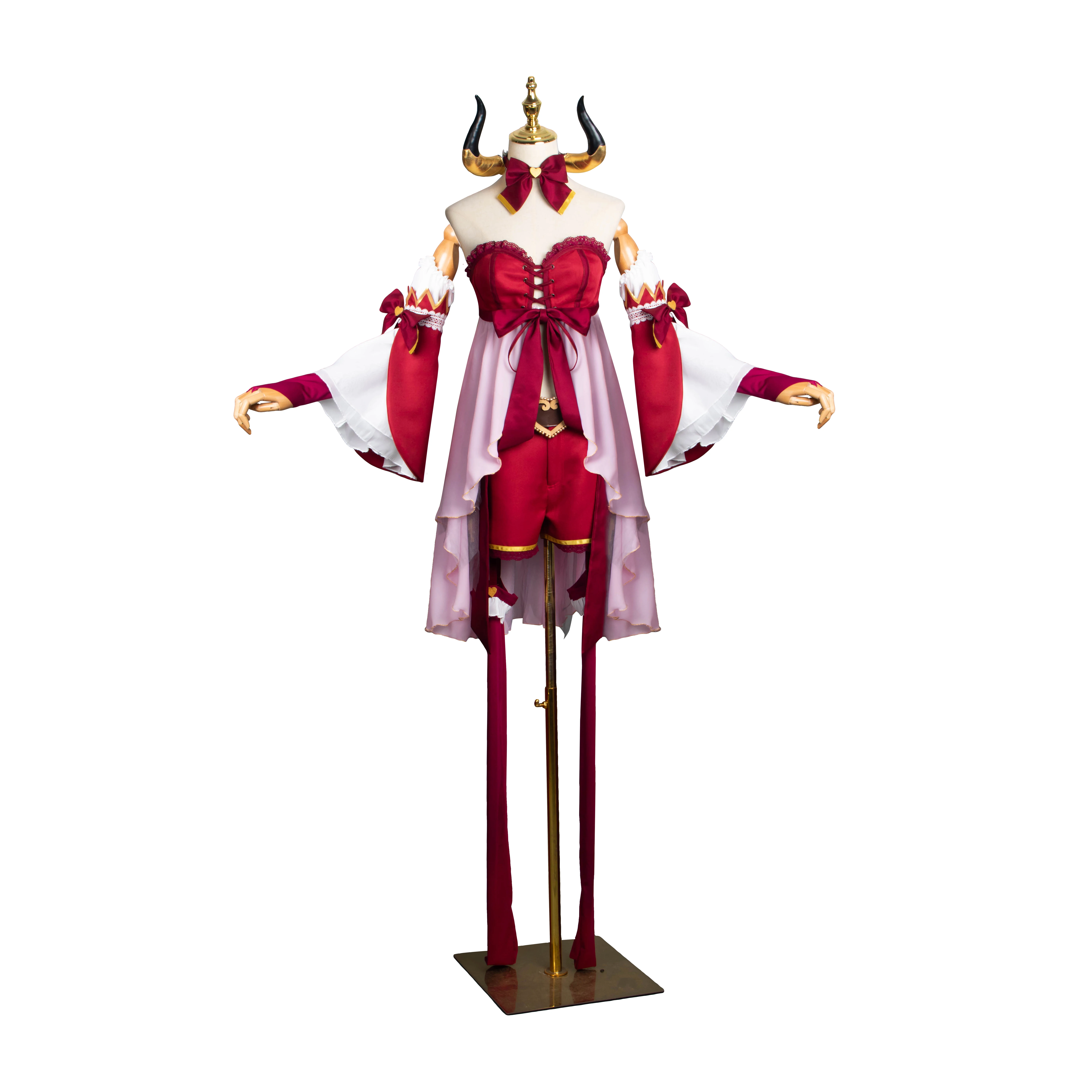 

[Customized] Anime Princess Connect! Re:Dive Rena Battle Uniform+horn Cosplay Costume Any Size Women Halloween Free Shipping