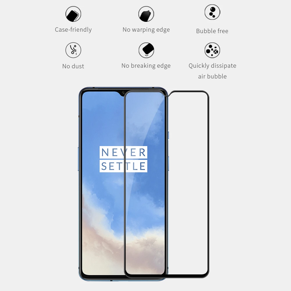 Oneplus 7 7T Pro Закаленное стекло протектор экрана Nillkin 3D полное покрытие стекло защитное стекло для One Plus 7 7T Pro