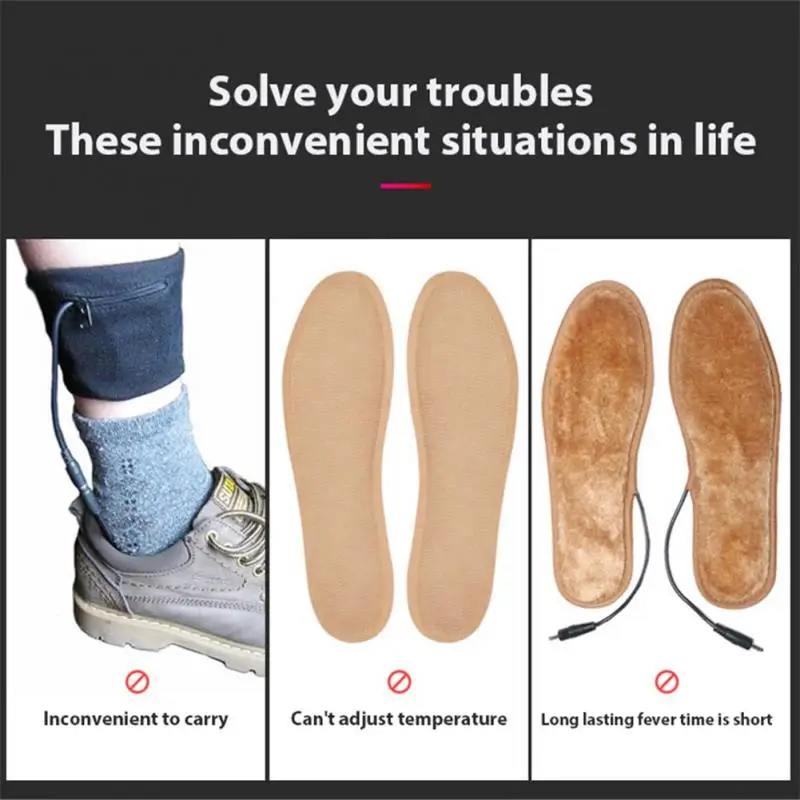 Стельки с подогревом 2021 USB перезаряжаемые стельки дистанционным управлением