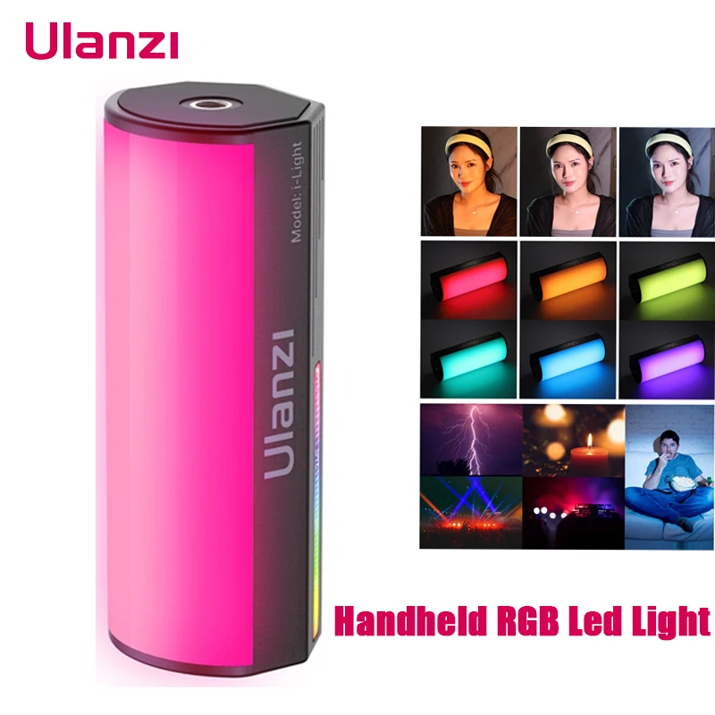 

Ручной Светильник Ulanzi i-Light, светодиодный светильник RGB для видеосъемки 2500-9000K светильник Световая трубка для фотографии, светильник ильник д...