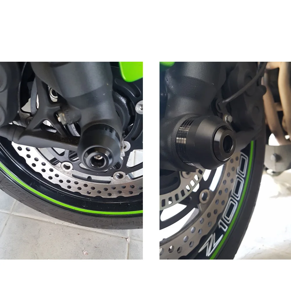 Для Kawasaki Z1000 2007 2008 2009 мотоцикл передняя задняя ось колеса вилка слайдер Крушение