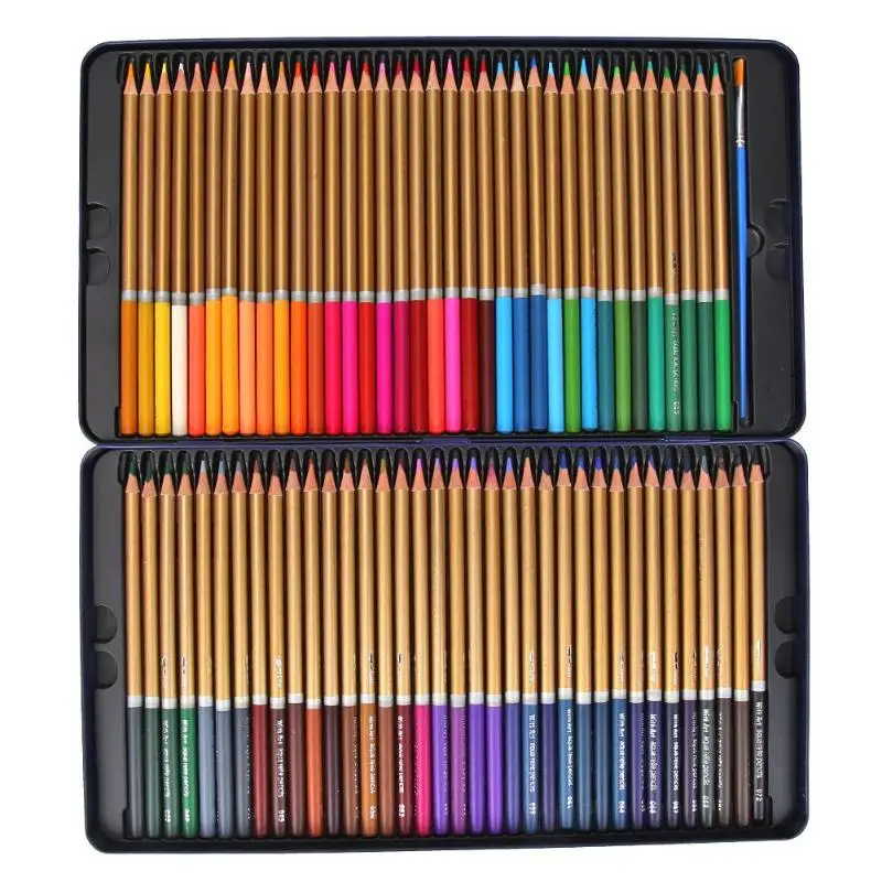 72 шт. красочные карандаши художественная Живопись Рисунок легко носить с собой