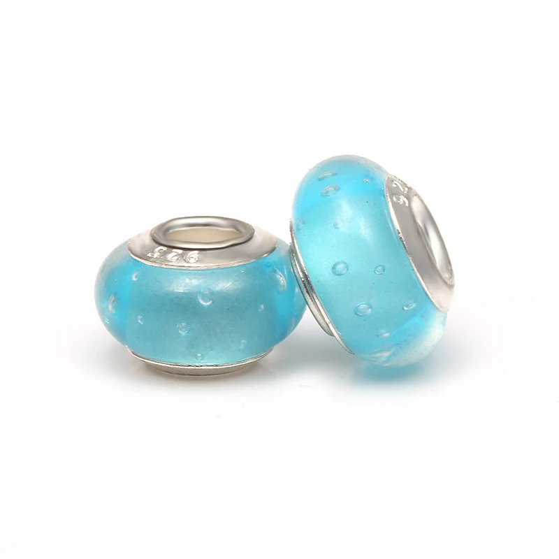 BAOPON 2 шт./партия муранское стекло красочные бусины подходят тонкие браслеты для