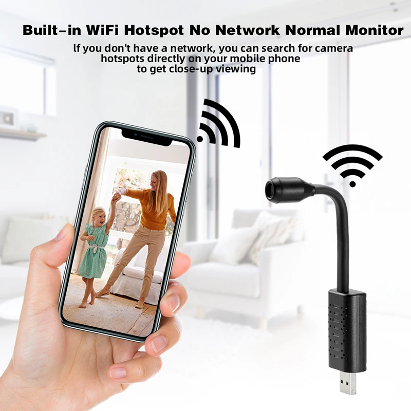 USB HD Smart экшн камера с Wi Fi подключением Камера в режиме реального времени