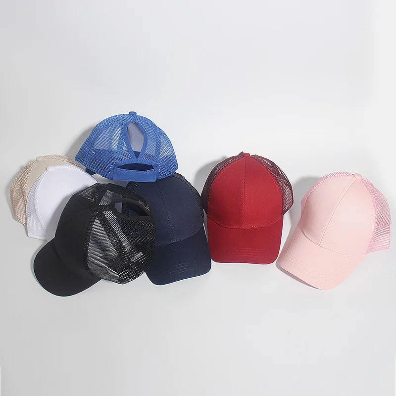 Летняя шапка с отверстием для хвоста сетчатая бейсбольная кепка Кепка Snapback