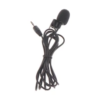 102cm long wired handsfree 3 5 mm stereo jack mini car microphone external mic for pc car dvd gps player radio audio microphone