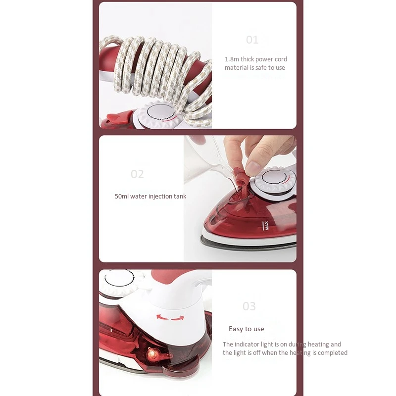 Электрический мини паровой утюг портативный для одежды семейный дорожный ручной